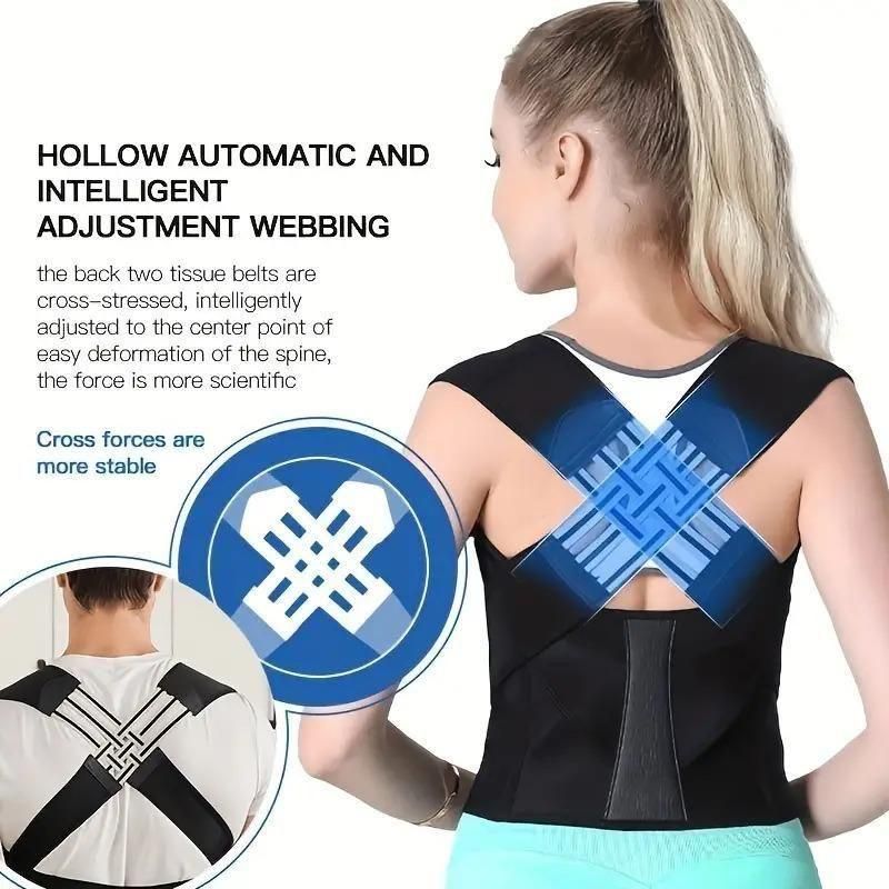 Posture Corrector for Women and Men,Adjustable Shoulder Straightener,Back Support Brace,Upper Spine scoliosis, hunchback