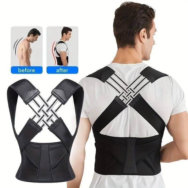 Posture Corrector for Women and Men,Adjustable Shoulder Straightener,Back Support Brace,Upper Spine scoliosis, hunchback