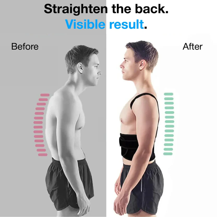 Posture Corrector for Women and Men,Adjustable Shoulder Straightener,Back Support Brace,Upper Spine scoliosis, hunchback