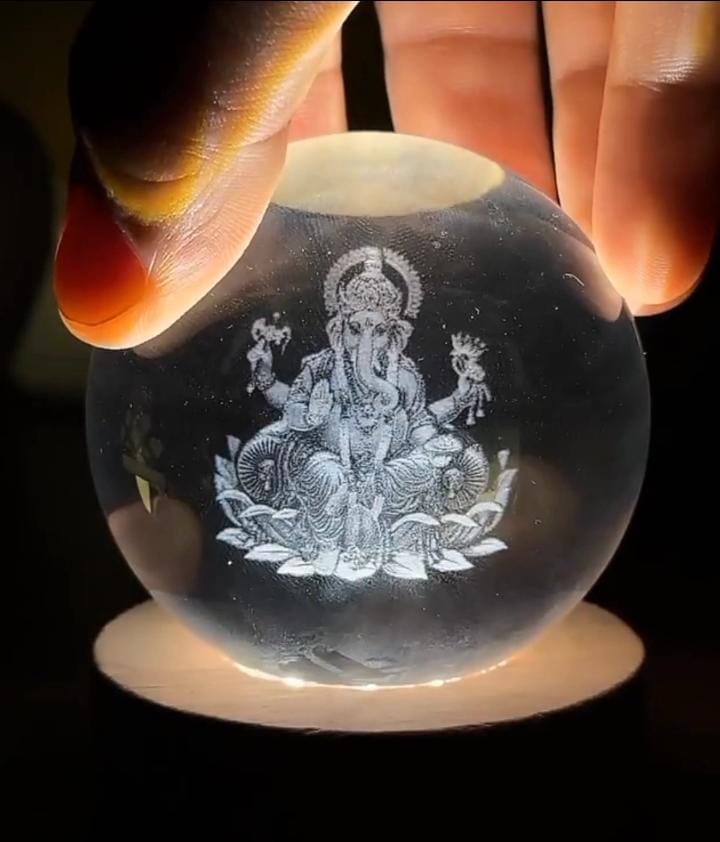 Ganesha Crystal LED Lamp