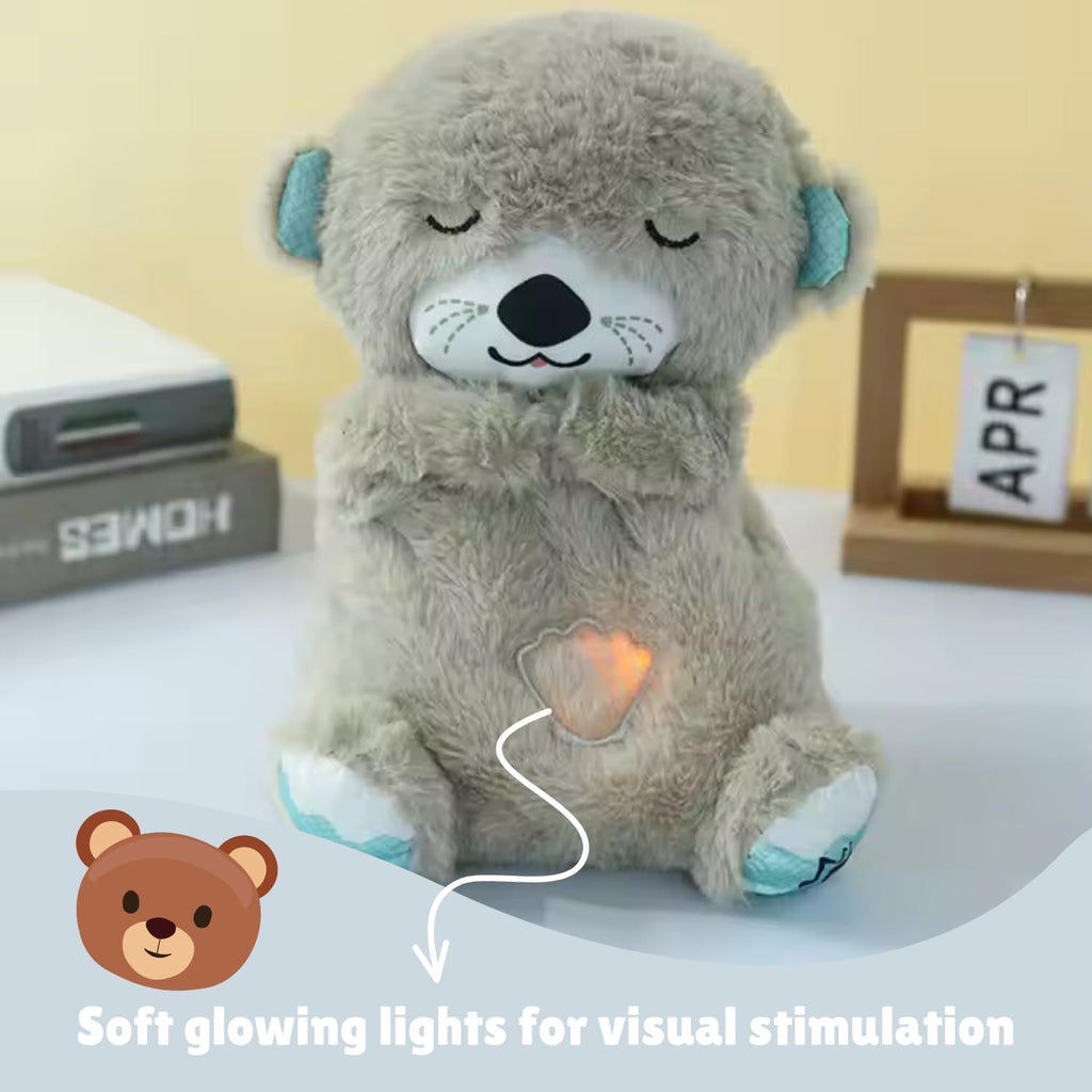 Breathing Teddy Bear with Soothing Music, Comfort Plush