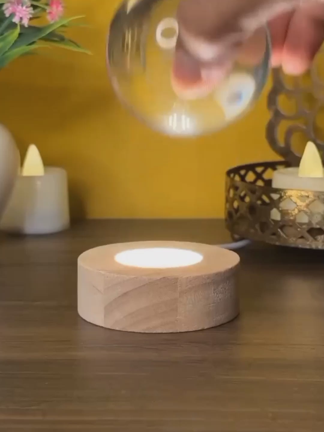 Ganesha Crystal LED Lamp